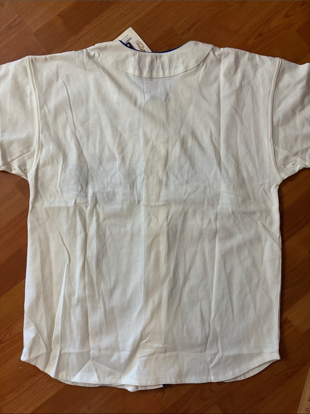 STARTER White and Royal Blue "Brooklyn" Baseball Jersey - Picture 14 of 14